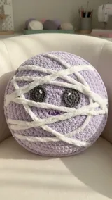 Cuddly Mummy Pillow: Planning the Round Cover and Wraps — AI-generated design illustration